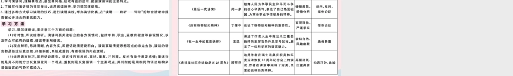 (通用版)八年级语文下册 第四单元阅读指导习题课件 新人教版 课件