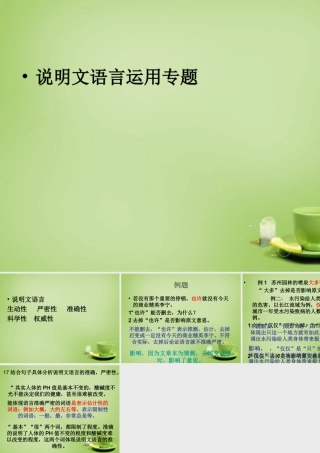 中考语文 说明文语言专题课件