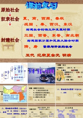 七年级历史第1课 繁盛一时的隋朝 课件