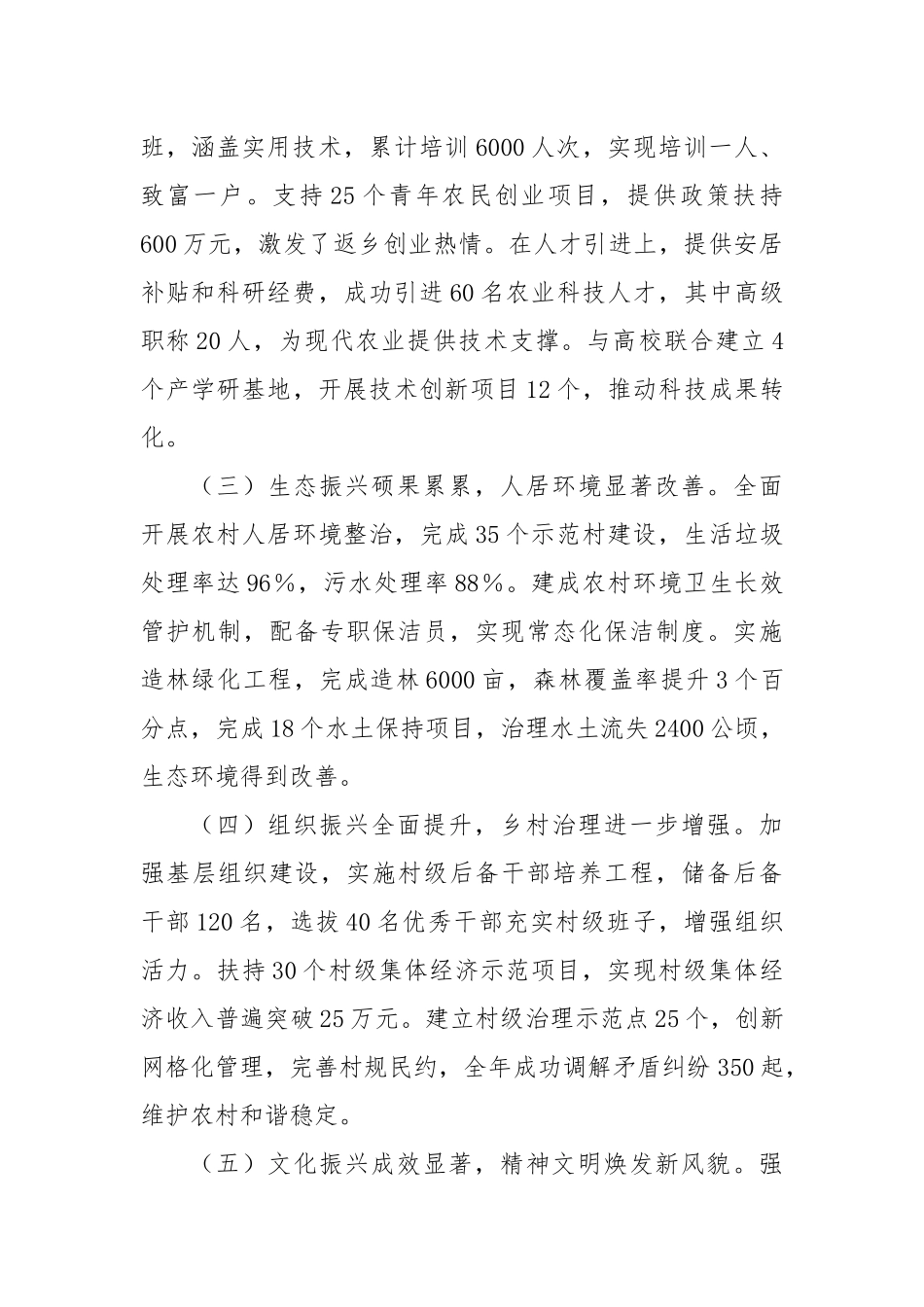 2024年乡村振兴年度总结_第2页