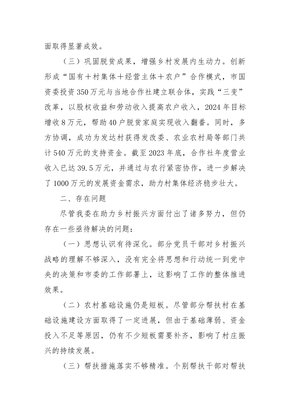 2024年乡村振兴工作总结_第2页