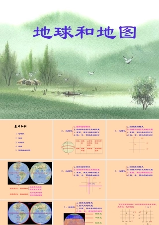 七年级地理上：第一章 地球和地图复习课件(人教版) 课件