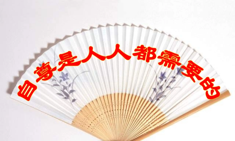 七年级政治下册：第一课(珍惜无价的自尊)第一框课件(人教新课标版) 课件