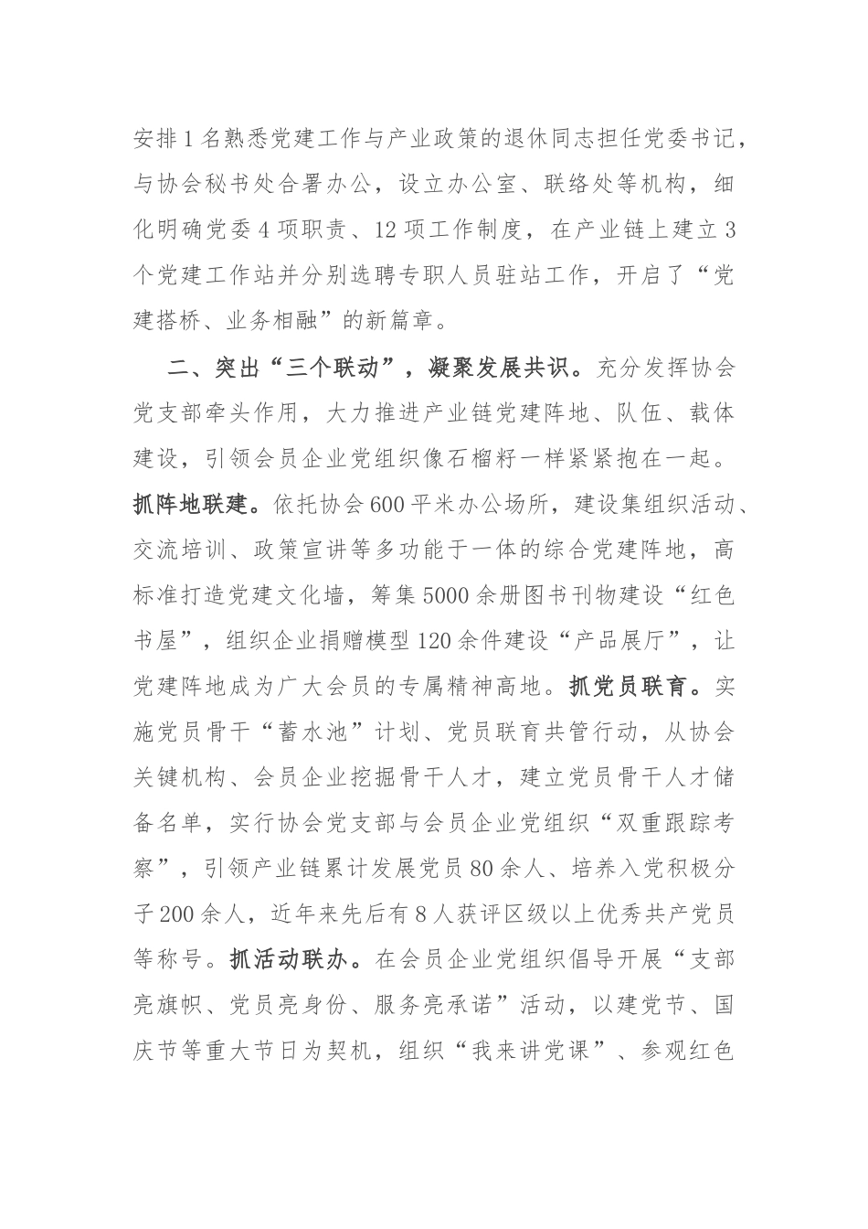 党支部书记在全市行业协会商会党的建设工作会议上的发言_第2页