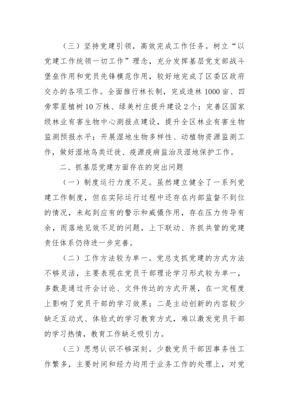 党总支书记抓基层党建工作述职报告_第2页