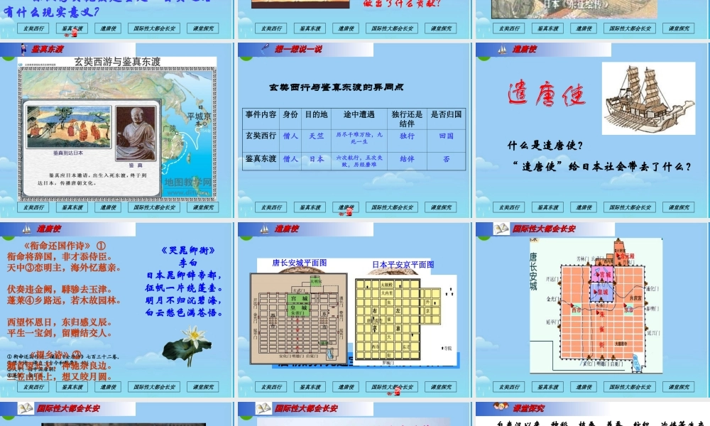 七年级历史下册 开放与交流课件 北师大版 课件