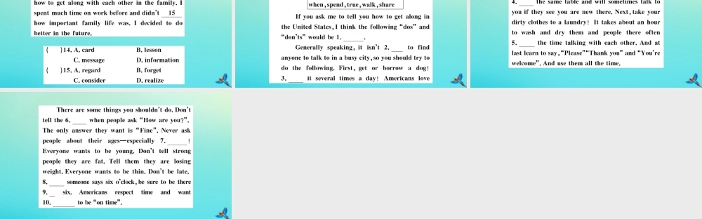 (河南专版)九年级英语全册 Unit 3 Could you please tell me where the restrooms are(第1课时)习题课件 (新版)人教新目标版 课件