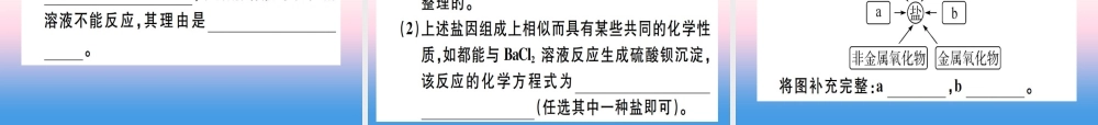 九年级化学下册 第十一单元 盐 化肥 第2课时 复分解反应 盐的化学性质习题课件 (新版)新人教版 课件