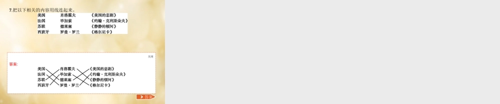 九年级历史下册 第17课 文学与美术课件 中华书局版 课件