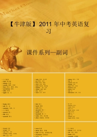 中考英语语法考点专题复习8 副词课件