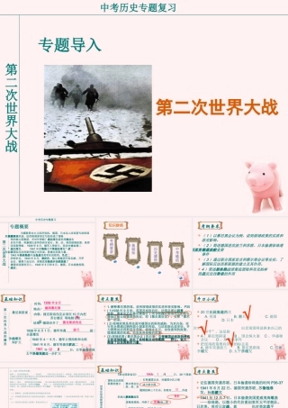 九年级历史(第二次世界大战)复习课件 人教新课标版 课件