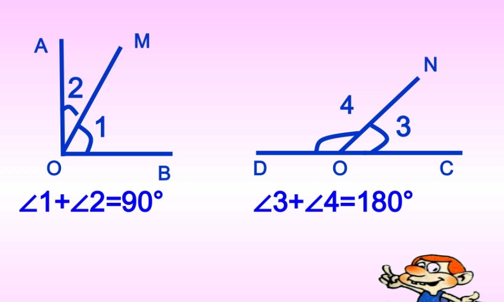 七年级数学上册 (余角和补角)课件 人教新课标版 课件