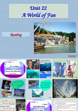 Unit22 A World of Fun部分课堂教学课件 人教版 课件