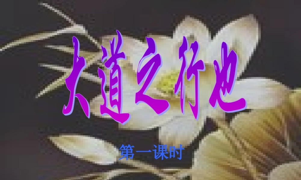 (大道之行也)课件4 八年级语文上册第五单元(大道之行也)课件9套人教版 八年级语文上册第五单元(大道之行也)课件9套人教版
