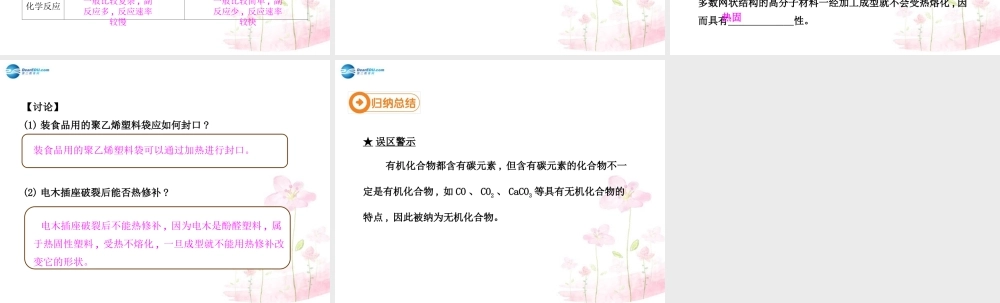 九年级化学下册 第十二单元 课题3 有机合成材料(第1课时)课件 (新版)新人教版 课件