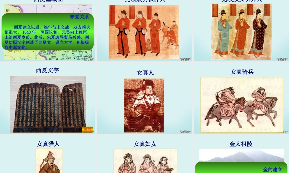 七年级历史下册民族政权并立的时代课件 新课标 人教版 课件