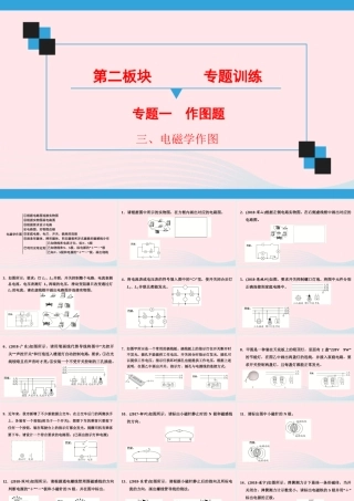 中考物理二轮复习 第2板块 专题1 作图题 三 电磁学作图课件