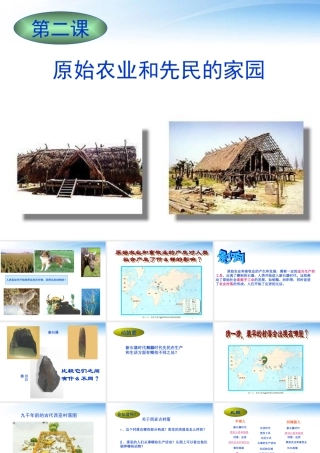 七年级历史上册 原始农业和先民的家园 课件 人教新课标版 课件