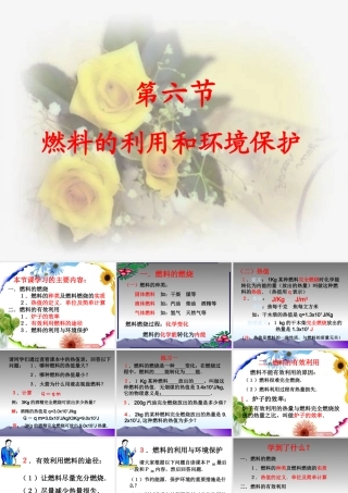 九年级 燃料的利用和环境保护(课件)1 课件