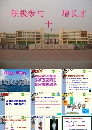 九年级化学金属活动性顺序的探究-课件鲁教版 课件