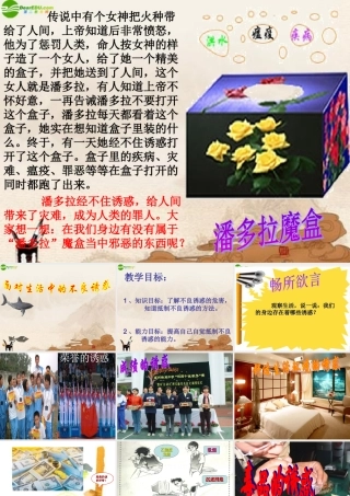 七年级政治下册 面对生活中的不良诱惑公开课课件 鲁教版 课件