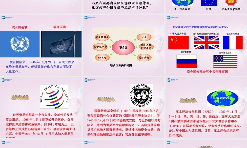 七年级地理上册 第5章 第2节(国际经济合作)课件 湘教版 课件