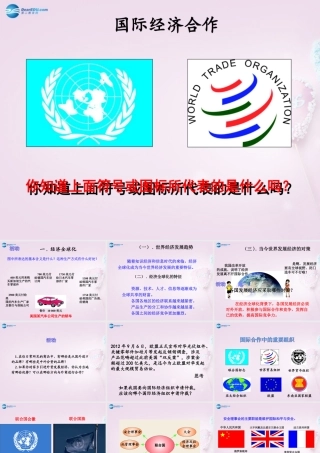 七年级地理上册 第5章 第2节(国际经济合作)课件 湘教版 课件