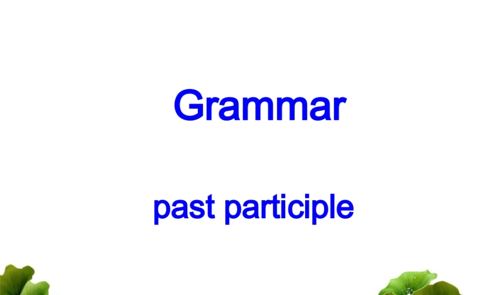 Grammar and writing M5unit1课件