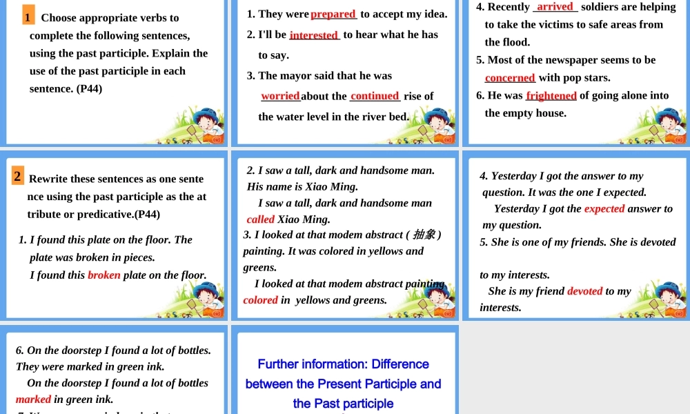 Grammar and writing M5unit1课件