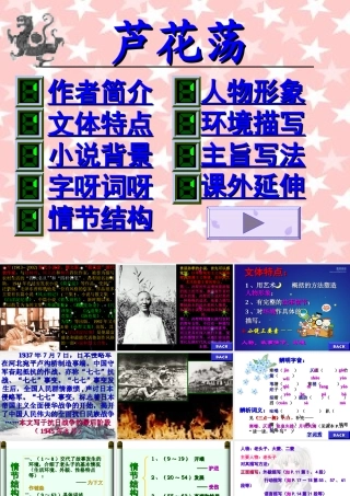 (芦花荡)教学课件6 八年级语文上册第一单元(芦花荡)课件7套人教版 八年级语文上册第一单元(芦花荡)课件7套人教版