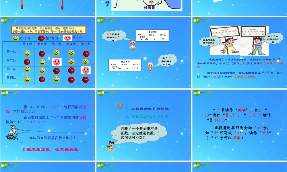 七年级数学上册 正数和负数课件(5)课件 人教新课标版 课件