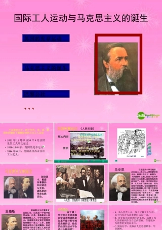 九年级历史上册 国际工人运动与马克思主义的诞生课件 人教新课标版 课件