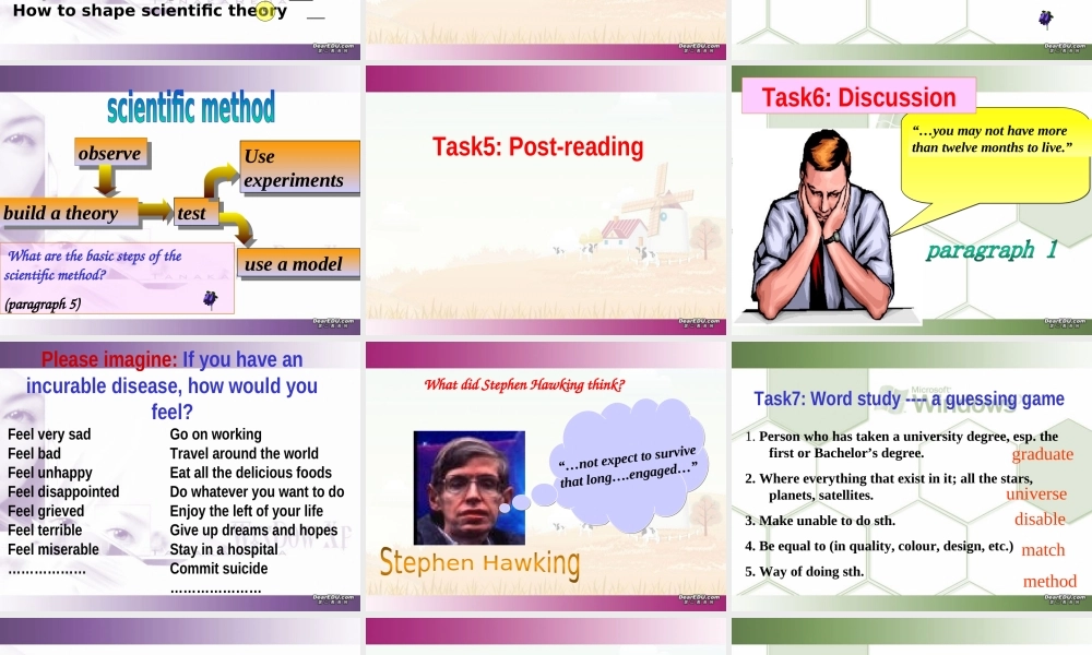 Unit1 Making a difference period三 人教版 课件