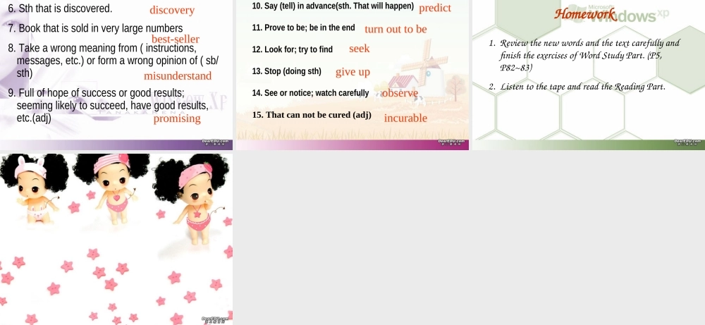 Unit1 Making a difference period三 人教版 课件