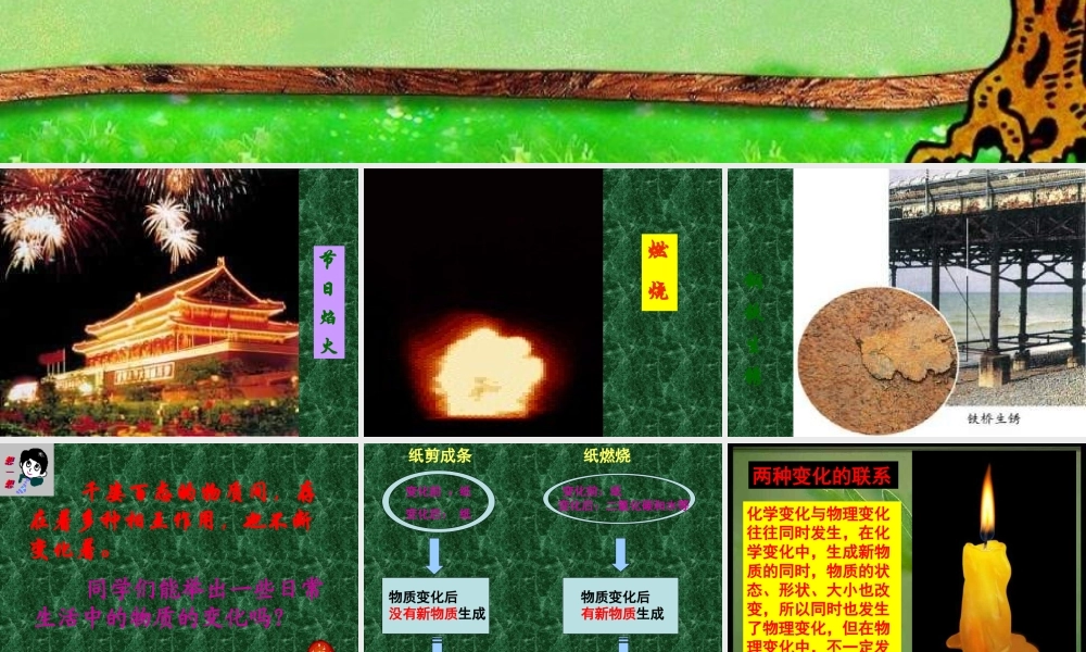 九年级化学上册第一单元课题1 物质的变化和性质课件人教新课标 课件