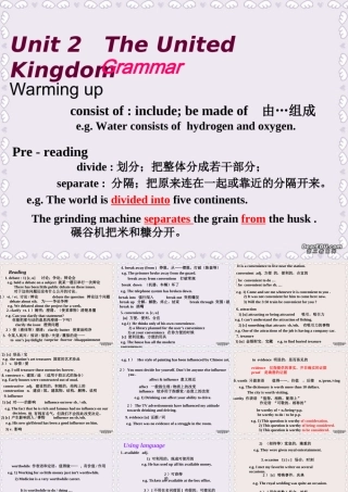 unit2 grammar 高二英语Unit2 The United Kingdom课件[整理二课时]新课标 人教版必修5 高二英语Unit2 The United Kingdom课件[整理二课时]新课标 人教版必修5