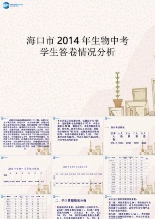 中考生物学生答题分析课件