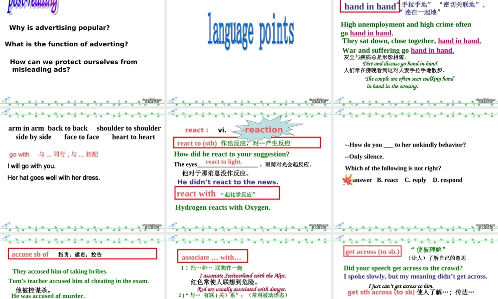 Unit5 Reading高三英语课件 新课标 人教版 课件