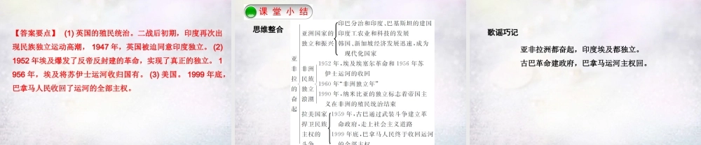 九年级历史下册 第12课 亚非拉国家的奋起课件 新人教版 课件