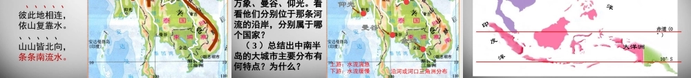 七年级地理下册 第七章 第一节 东南亚课件1 湘教版 课件