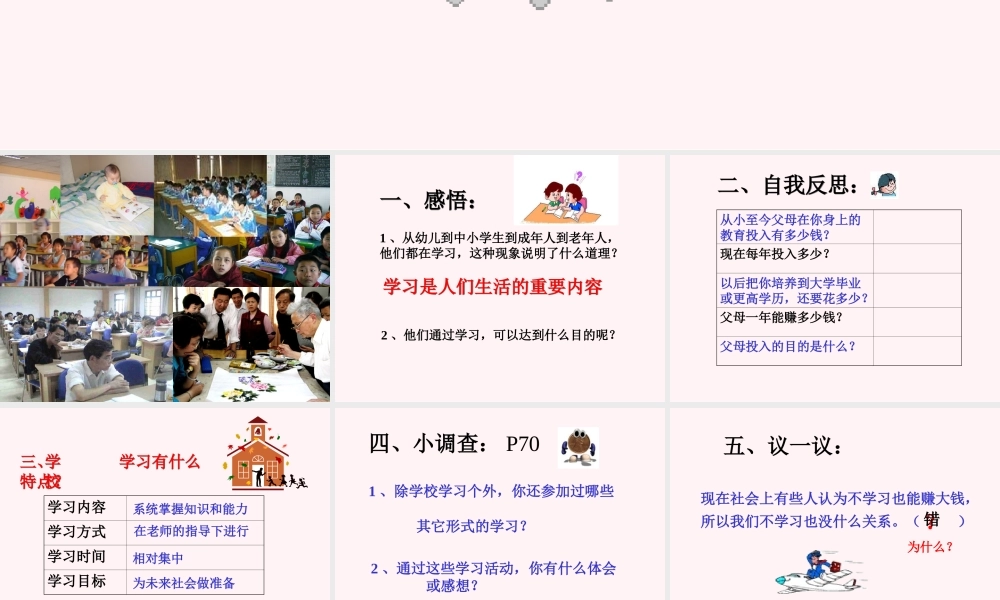 七年级政治培养正确学习观念课件1 新课标 人教版 课件