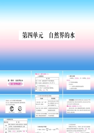(湖北专版)中考化学总复习 第1部分 教材系统复习 九上 第4单元 自然界的水习题课件2 课件
