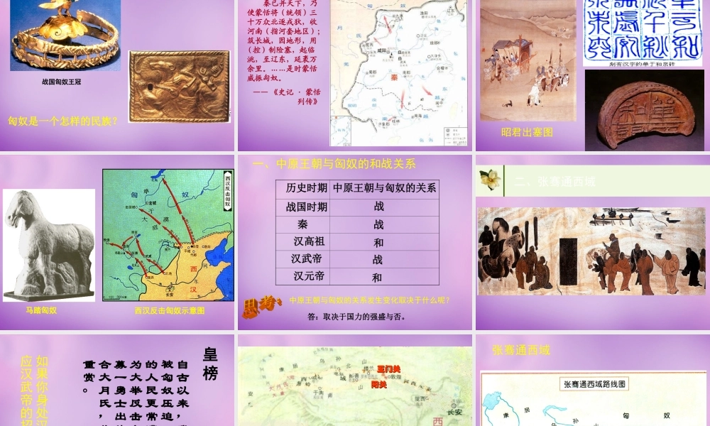 七年级历史上册 第16课 秦汉开拓西域和丝绸之路讲义课件 北师大版 课件