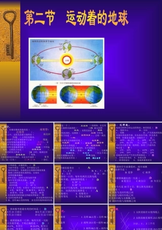 七年级地理运动着的地球课件