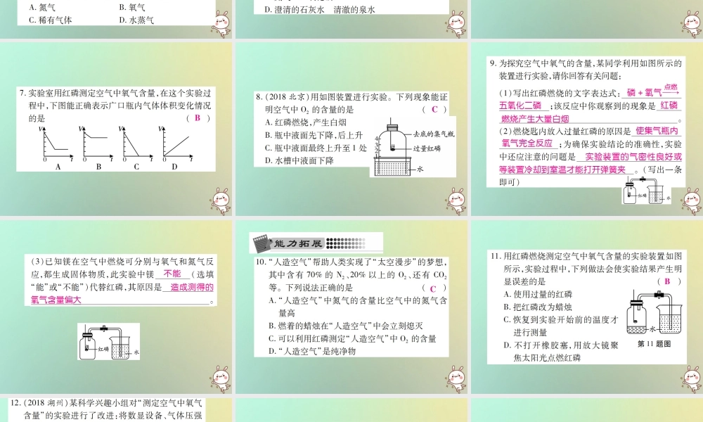 九年级化学上册 第二单元 我们周围的空气 课时1 空气 第1课时 空气是由什么组成的课件 (新版)新人教版 课件