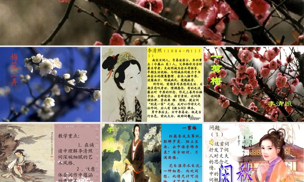 一剪梅 课件