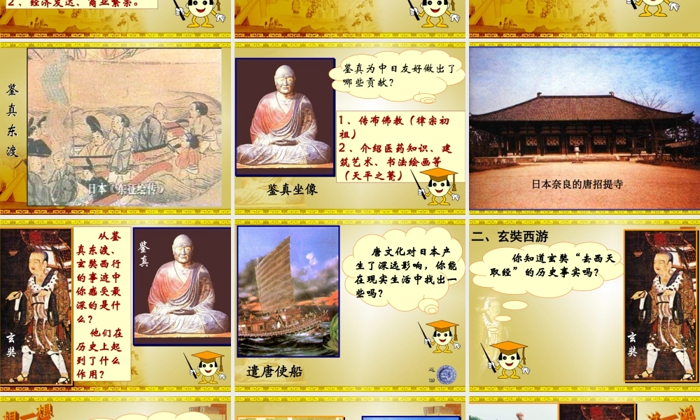 七年级历史下册 1.5(唐代的中外文化交流)课件 华东师大版 课件