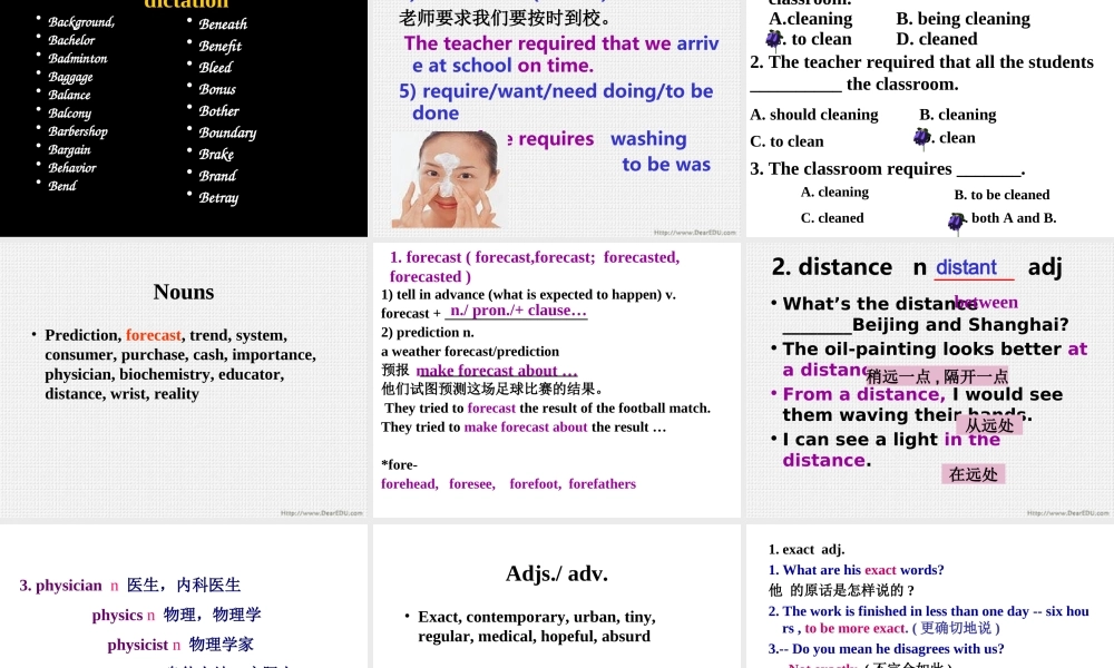 Unit6 Life in the Future word study 人教版 课件