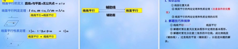 22直线、平面平行的判定及其性质课件(3) 课件