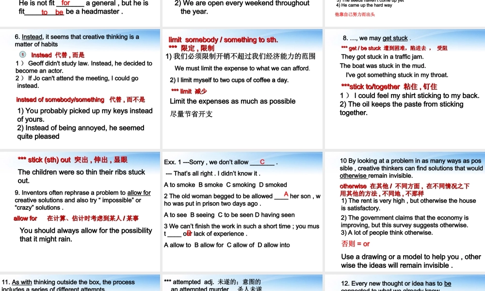 11-12年高二英语 Unit 18 Language Points课件 大纲人教版 课件